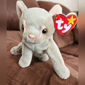 SCAT THE KITTEN TY BEANIE BABY BIRTHDAY: MAY 27, 1998 RETIRED, TAG ERRORS